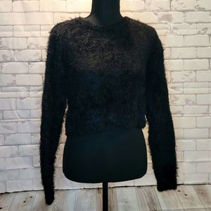 Brandy Melville Fuzzy Black Sweater
